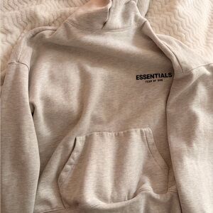 Fear of God Essentials Light Gray Hoodie